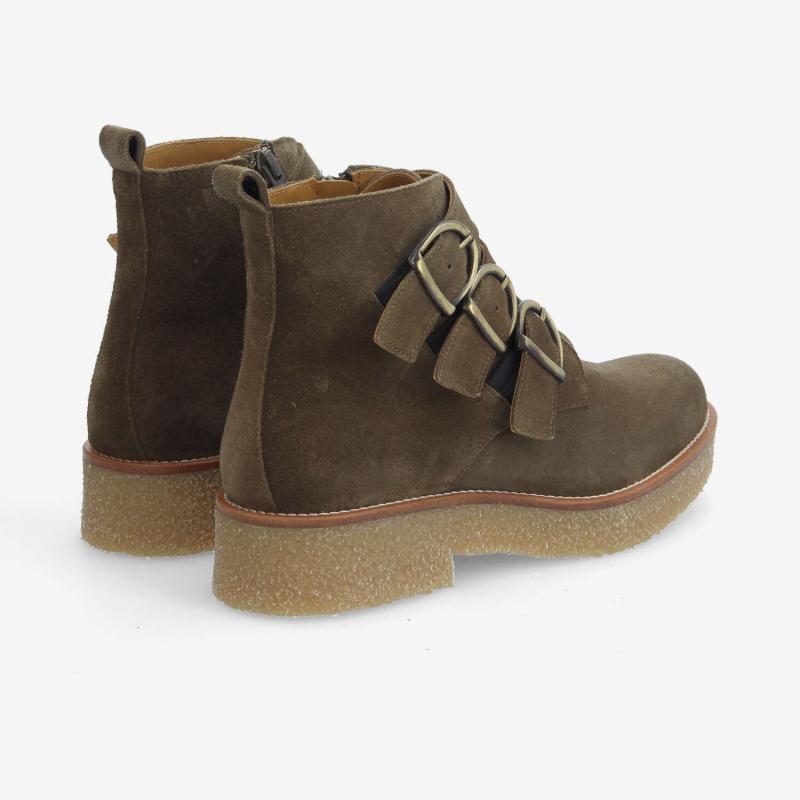 DORA BUCKLE W - SUEDE - VERT